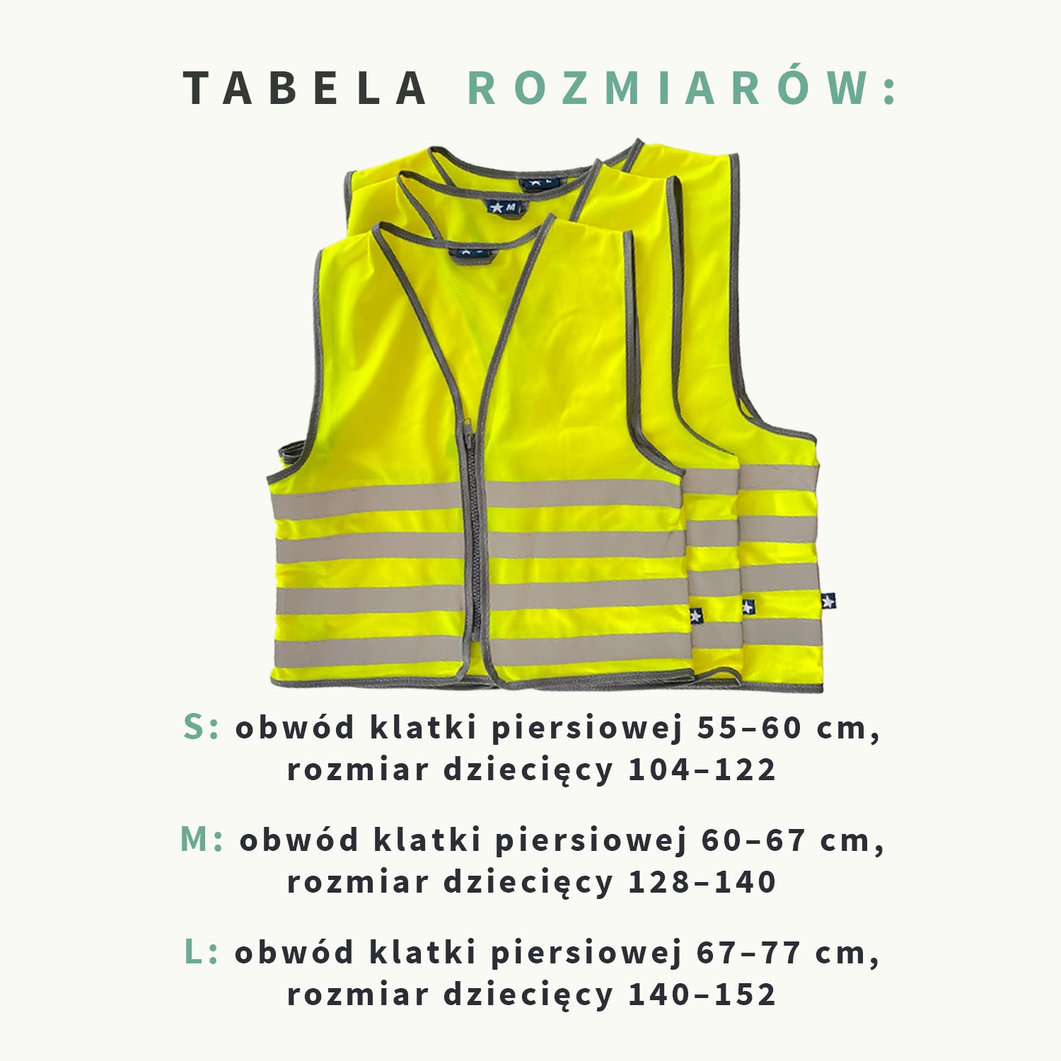 Odblaskowa kamizelka dla dziecka z imieniem- tematyczna
