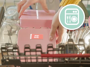 Zestaw jednokolorowych małych naklejek imiennych