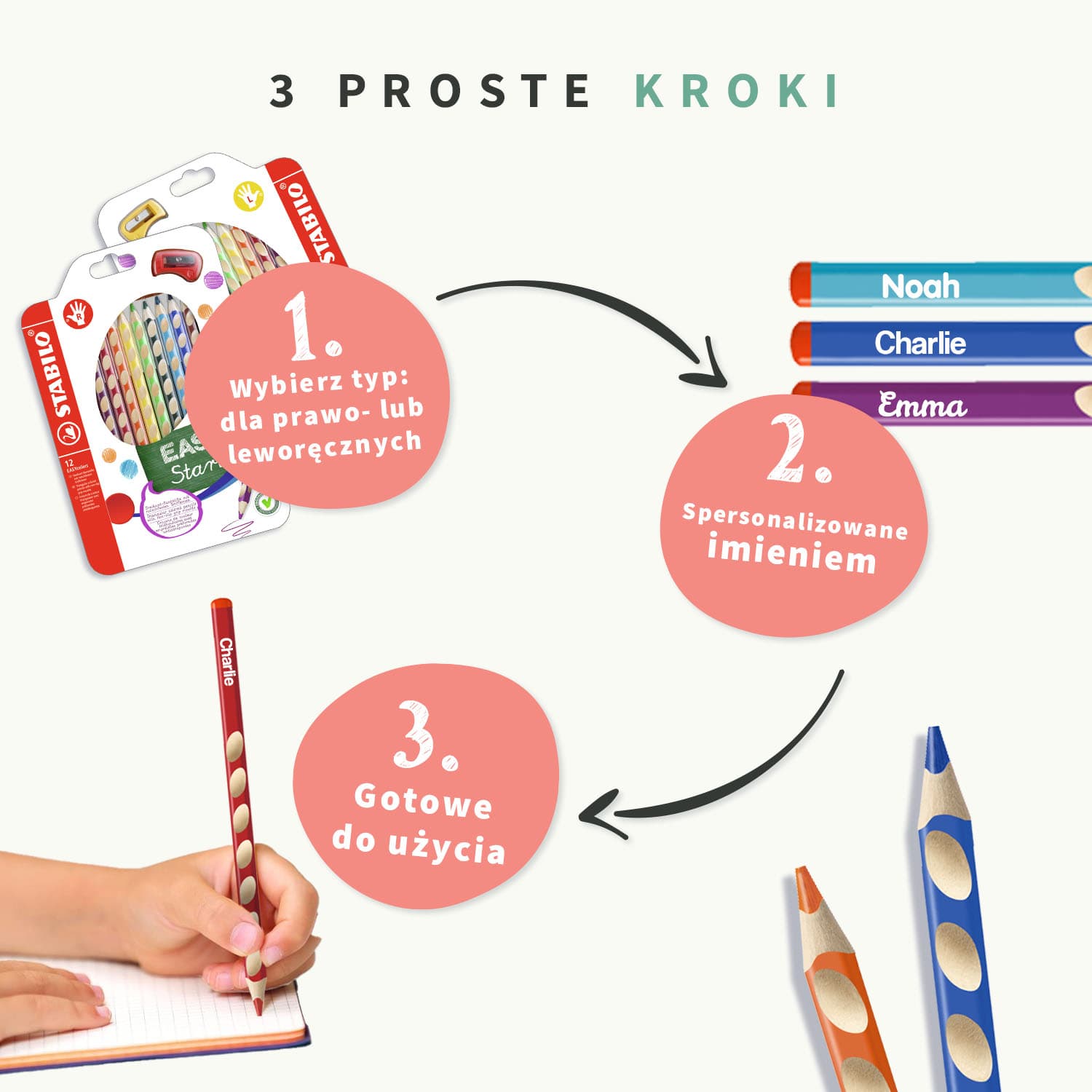 Personalizowane kredki STABILO