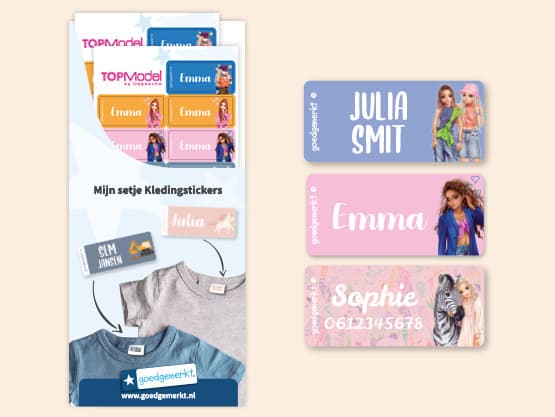TOPModel Kledingstickers