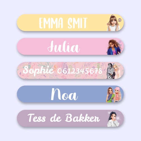 TOPModel Mini Naamstickers