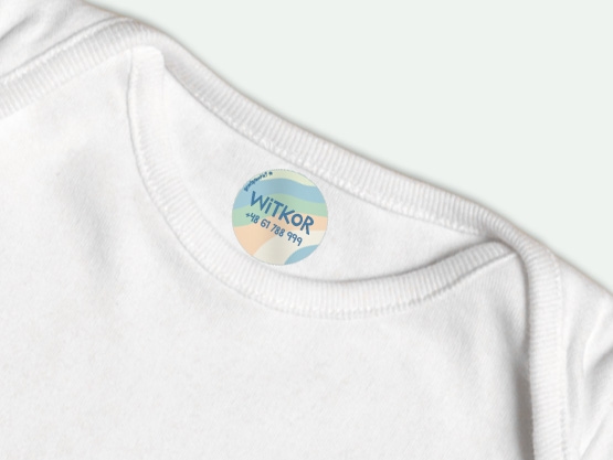 Okrągłe naprasowanki imienne design