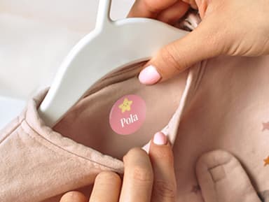 Okrągłe tematyczne naprasowanki imienne