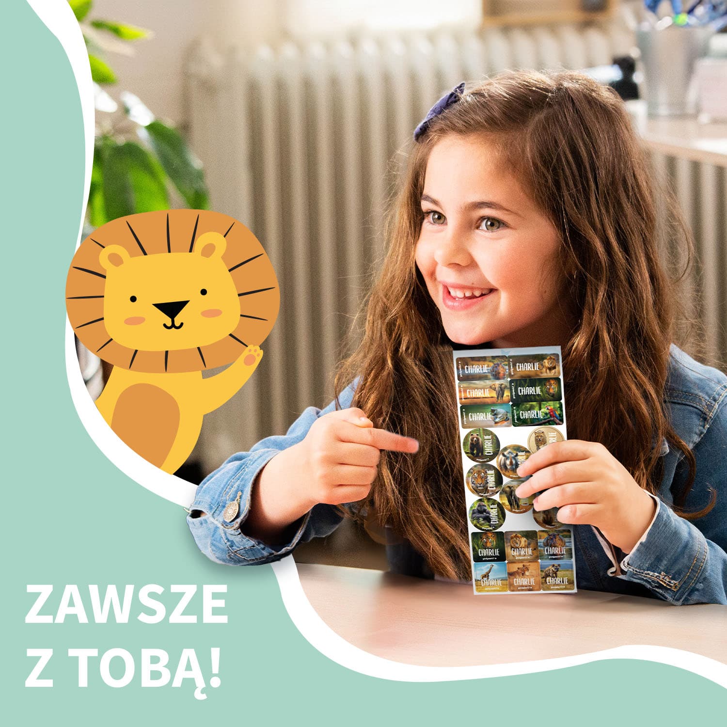 Zestaw naklejek na odzież świat