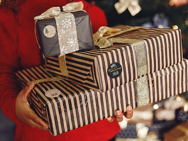 Personalizowane naklejki świąteczne